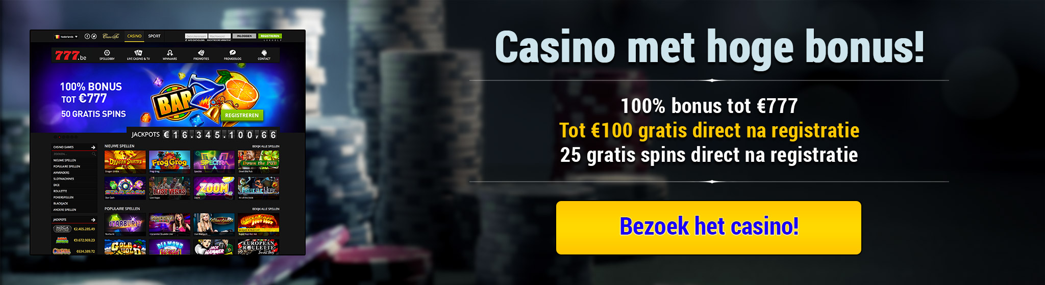 Casino met hoge bonus